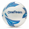 Futbalová lopta OneTeam MS Basic biela/modrá veľkosť 5