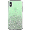 Puzdro gumené Apple iPhone XR Glitter zelené