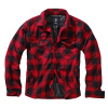 BRANDIT košeľa LUMBERJACKET dlhý rukáv flanel ČERVENO/ČIERNÁ veľ.5XL