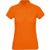 B&C | Inspire Polo /women, Dámske piqué polo z bio bavlny, oranžová, M