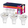 Žiarovka, žiarivka - 3x LED žiarovka GU10 6,9W = 50W 4000K 120 ° Osram (3x LED žiarovka GU10 6,9W = 50W 4000K 120 ° Osram)