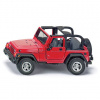 SIKU Jeep Wrangler čierna červená mestský model auta kov plast Jeep Wrangler 80 mm 1:32
