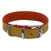 PROFIZOO Kožený obojok JACKY (32mm x 58cm; O 32mm x 44-53cm) žltá