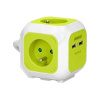Predlžovací kábel 4Z/1,4m + 2xUSB žltý ORNO OR-AE-13144/L