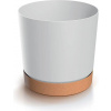 PROSPERPLAST Kvetináč TUBO PM 14,8cm biely naturo