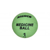 MERCO Single gumová, medicinbalová lopta zelený 1kg