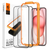 Spigen Glass tR AlignMaster 2 Pack FC Black iPhone 15 Plus AGL06886