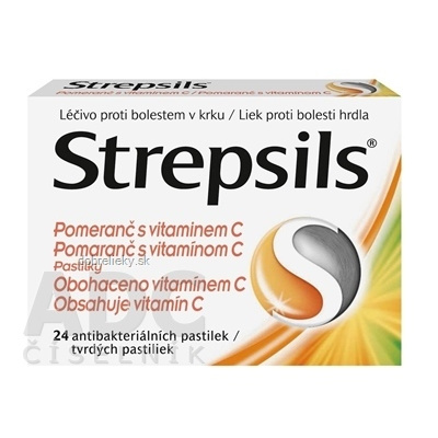 Strepsils Pomaranč s vitamínom C pas ord 1x24 ks