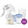 Philips AVENT Manuálna Natural 125 ml a VIA poháriky 180 ml 5 ks