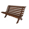 ROJAPLAST Retro drevená lavica 150 cm, tmavohnedá ROJAPLAST 247150