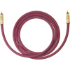 cinch audio prepojovací kábel [1x cinch zástrčka - 1x cinch zástrčka] 1.00 m bordó pozlátené kontakty Oehlbach NF 214 SUB; 20541