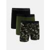 Under Armour Pánske boxerky M UA Perf Cotton Nov 6in (3ks) Zelená 5XL