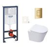 Siko Závěsný WC set do lehkých stěn / předstěnová montáž SAT Infinitio GRSIN10SCGL0