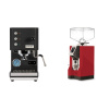 Profitec GO, black + Eureka Mignon Specialita, CR ferrari red