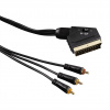 Hama video kábel SCART vidlica - 3 cinch vidlice AV, IN/OUT, 1,5 m 85444290