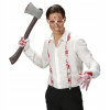 Zakrvavené traky, rukavice a okuliare na Halloween