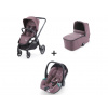Recaro Celona Trio kočík + vanička + autosedačka Avan - prime pale rose
