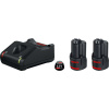 Bosch Professional GAL 12V-40 + 2x GBA 12V 2.0Ah akumulátor do náradia a nabíjačka, 2 Ah Li-Ion akumulátor, 1600A019R8; 1600A019R8