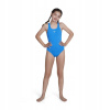Detské plavky - Speedo One -kus outfit. 128 modrá (Speedo Endurance Swimsuit+ 7-8 rokov)