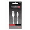 Swissten 71505531 dátový USB - USB-C, 1m, bílý