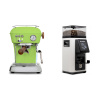 Ascaso Dream PID, Fresh Pistachio + Rancilio STILE, white