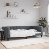 vidaXL Denná posteľ tmavosivá 100x200 cm zamat - Sivá - 152759-49545