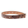 COBBYS PET Obojok z pravej olejovej kože hnedý zdobený kovovou dekoráciou 20mm/55cm (COBBYS PET Obojok z pravej olejovej kože hnedý zdobený kovovou dekoráciou 20mm/55cm)