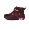 Dievčenská obuv D.D.Step A050-288AM Raspberry- LED - 26-31