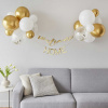 Ginger Ray Banner Welcome Home gold + balóny