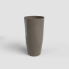 Květináč SANTORINI, 78cm, plast, šedá|GLOSSY TAUPE|Artevasi