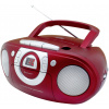 soundmaster SCD5100RO SCD5100RO rádio s CD, FM, CD, AUX, kazeta, FM, tmavě červená
