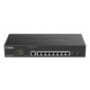 D-Link DGS-2000-10P Managed PoE switch, 8x GbE PoE+, 2x SFP, PoE 65W, fanless (DGS-2000-10P)