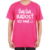 tricko, Farba ružová, Strih/ Variant Pánsky / UNISEX
