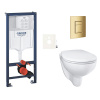 Siko Závěsný wc set do lehkých stěn / předstěnová montáž Grohe Bau Ceramic GRSBAUSCGL0