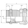 LAPP SKINDICHT® SKZ-M 16X1,5/9 káblová priechodka, 52106800, od 5 mm, do 8 mm, M16, 50 ks; 52106800
