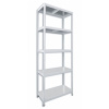Kovový regál do domácnosti Biedrax 45 x 60 x 240 cm, biely - 5 políc pozink