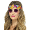 Okuliare - HIPPIE RETRO LENNON STYLE 60s - fialové, kovový rám