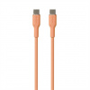 Puro kábel Soft Silicone Cable USB-C to USB-C 1.5m - Peach PUUSBCUSBCICONLORA