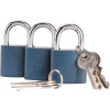 Extol Zámky visacie, sada 3ks na spoločný kľúč, 6 kľúčov 93101