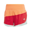 adidas New York City Running Split Shorts Womens Red/Scrlt/Aqua 10 (S)