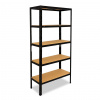 Meets-ecommerce UG Kovový regál 180x90x30, 4-6 políc Farba: Čierna, Počet polic: 6 políc