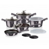 Berlingerhaus Sada nádobí s mramorovým povrchem 13 ks Carbon PRO Line BH-6886