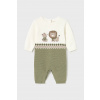 Detský overal s prímesou vlny Mayoral Newborn 2611.1E.Newborn.9BYA zelená 86