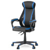 Autronic BONTEC Herné kreslo, hojdací mechanizmus, čierna ekokoža, KA-Y213 BLUE Farba: Čierna