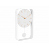 Designové kyvadlové nástěnné hodiny 5796WH Karlsson 33cm
