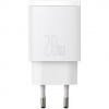 Baseus CCXJ-B02 Compact Quick Nabíječka USB/USB-C 20W White 6953156207240