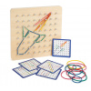 small foot Dřevěná deska Geoboard