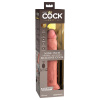 King Cock Elite 9 - vibračný 23cm s prísavkou - prírodná farba