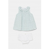 Ľanové šaty pre bábätká United Colors of Benetton 4Q1NAV00O.W.Seasonal modrá 68