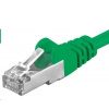 PREMIUMCORD Patch kabel CAT6a S-FTP, RJ45-RJ45, AWG 26/7 5m zelená sp6asftp050G